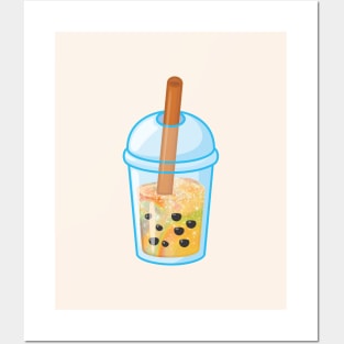 Shiny Bubble tea Posters and Art